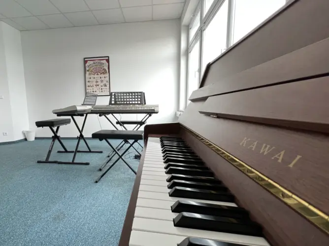 Unterrichtsraum, Musikschule Mendig, Klavier.