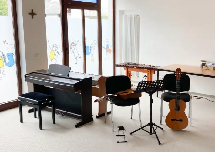 Unterrichtsraum der Musikschule Weiler